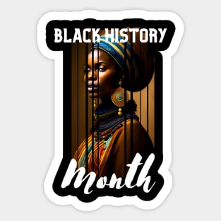 Black history month cute graphic design artwork Sticker